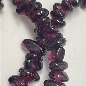 Garnet Beaded Necklace
